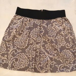 Loft- printed linen skirt